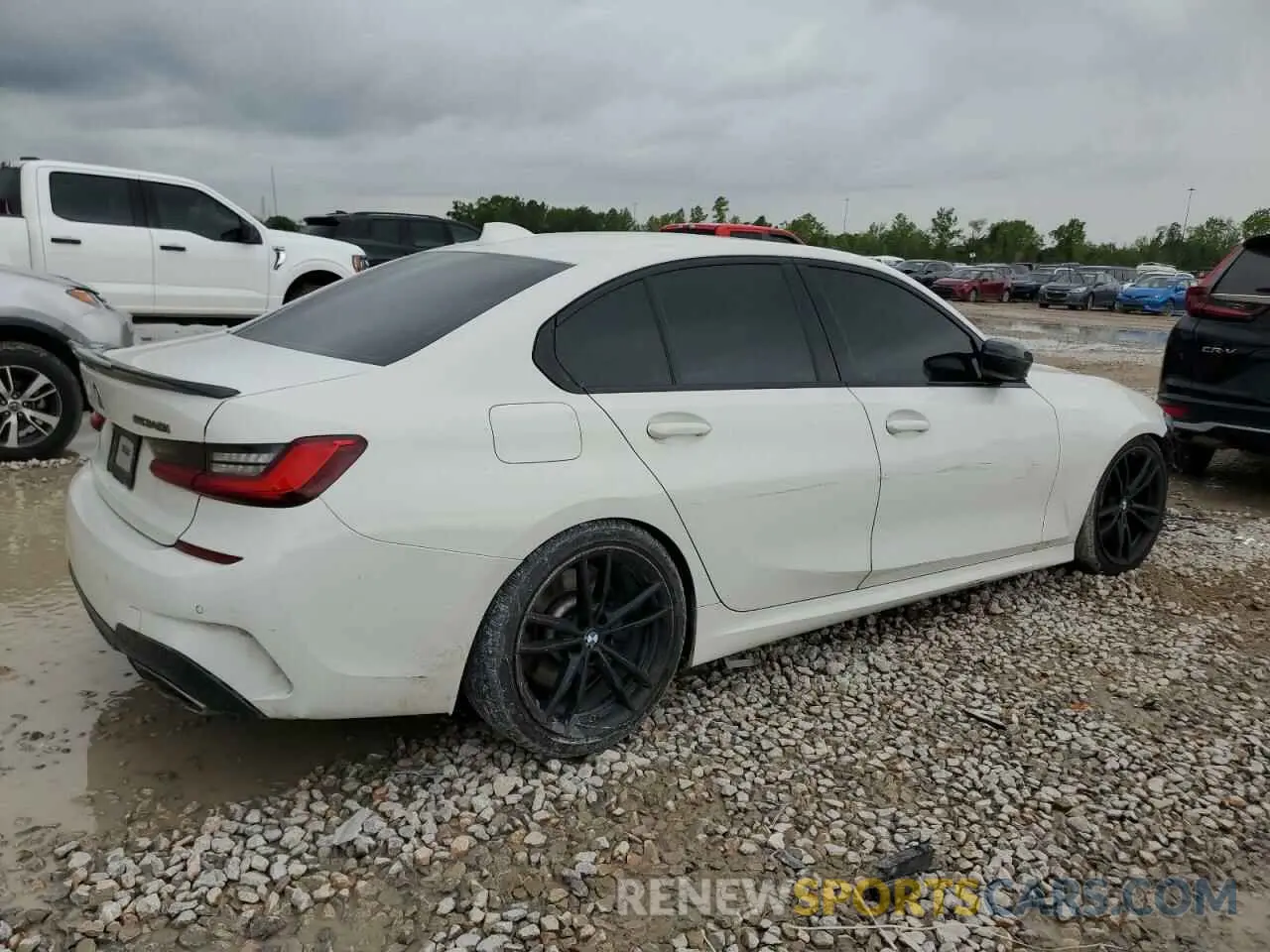 3 fotografías del automóvil dañado 3MW5U7J08M8C10971 BMW M3 2021