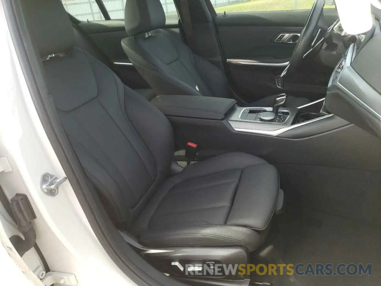 5 fotografías del automóvil dañado 3MW5U7J09M8B55737 BMW M3 2021