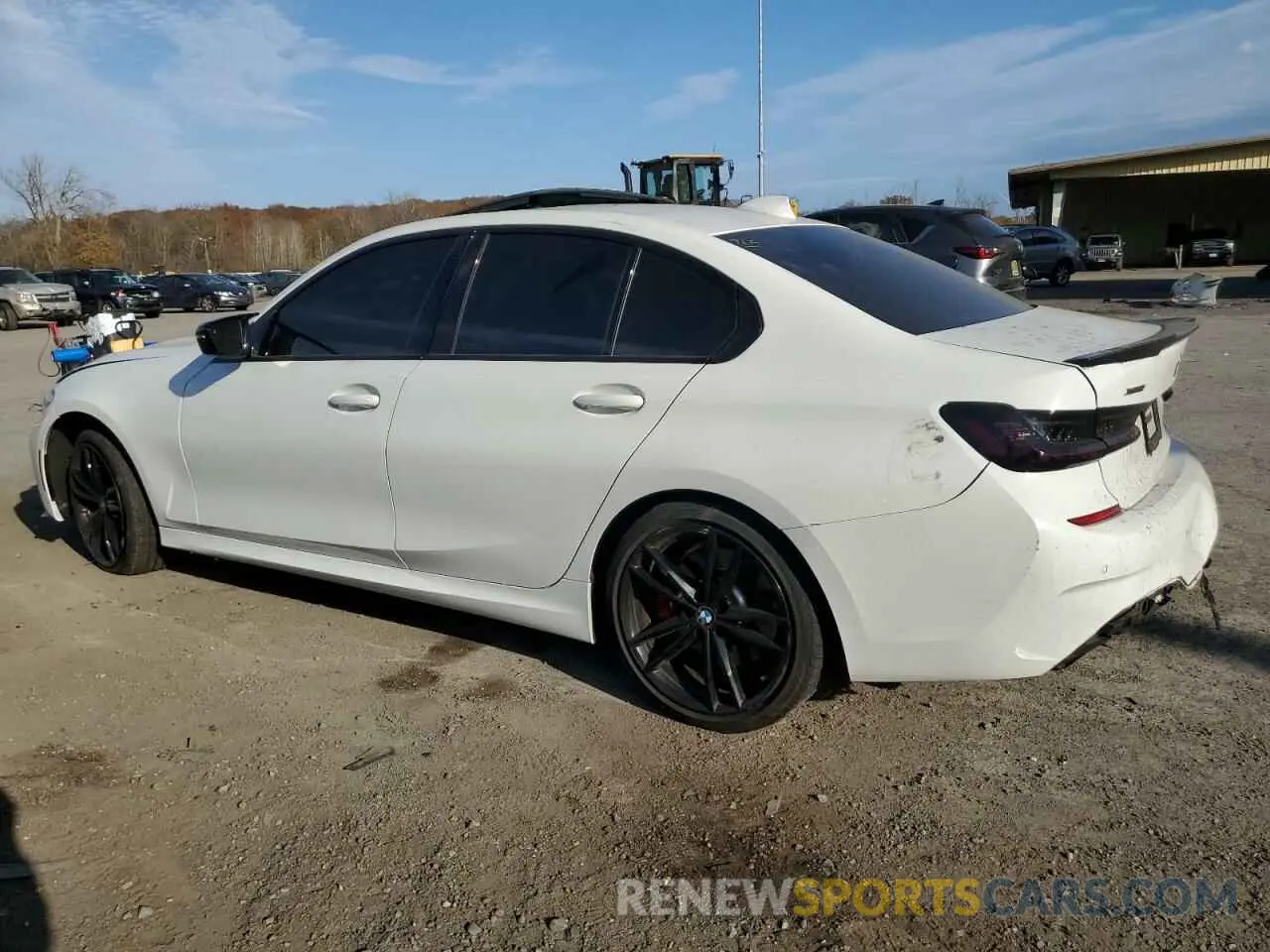 2 fotografías del automóvil dañado 3MW5U9J02M8B87523 BMW M3 2021