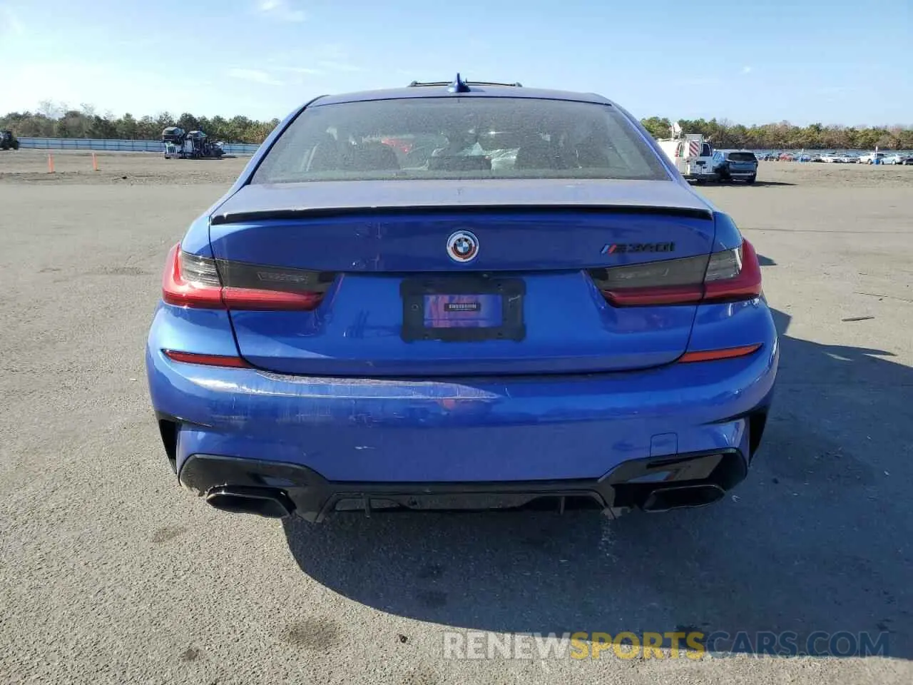 6 fotografías del automóvil dañado 3MW5U9J04M8B62333 BMW M3 2021