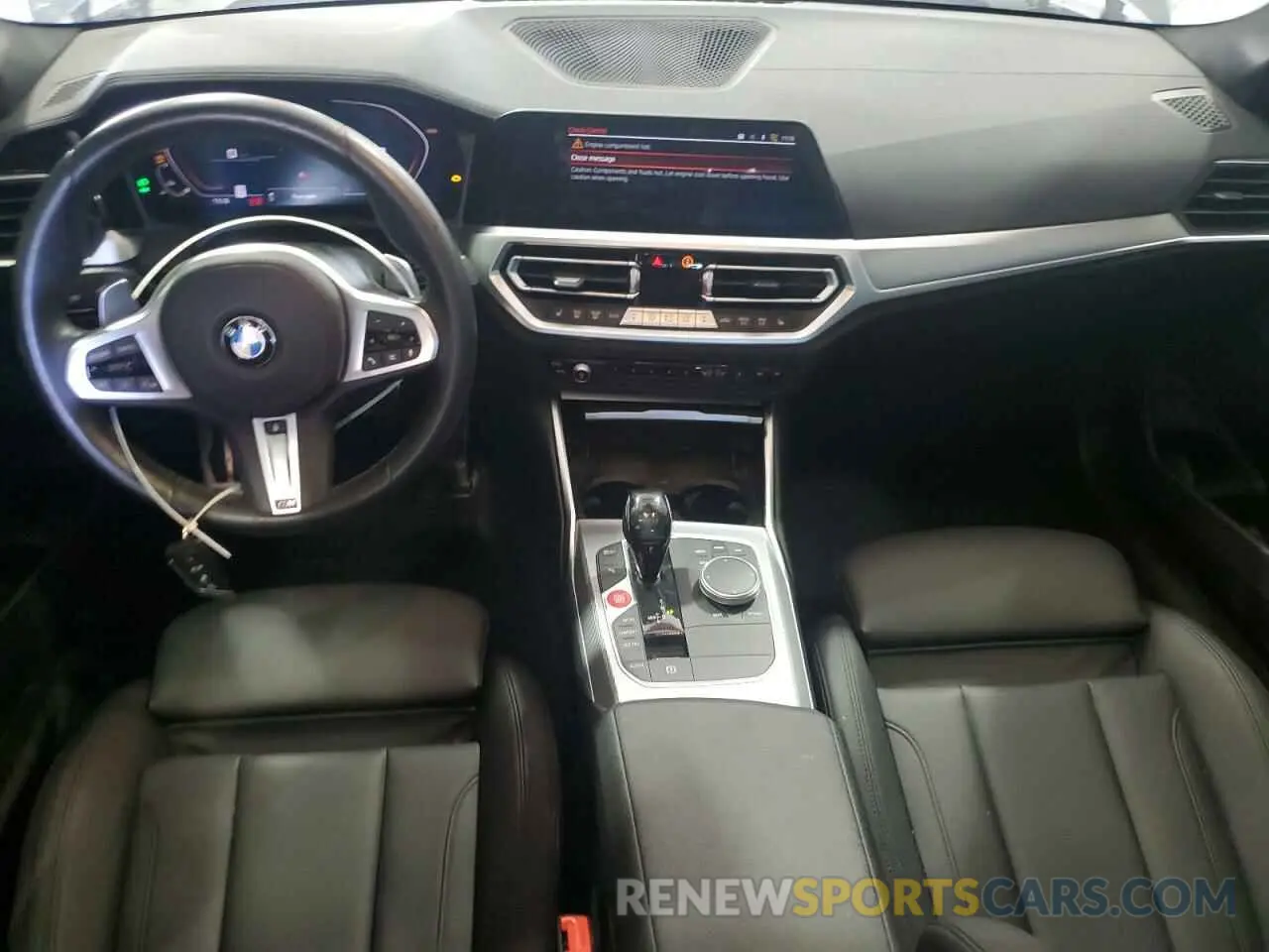 8 fotografías del automóvil dañado 3MW5U9J06M8B56100 BMW M3 2021
