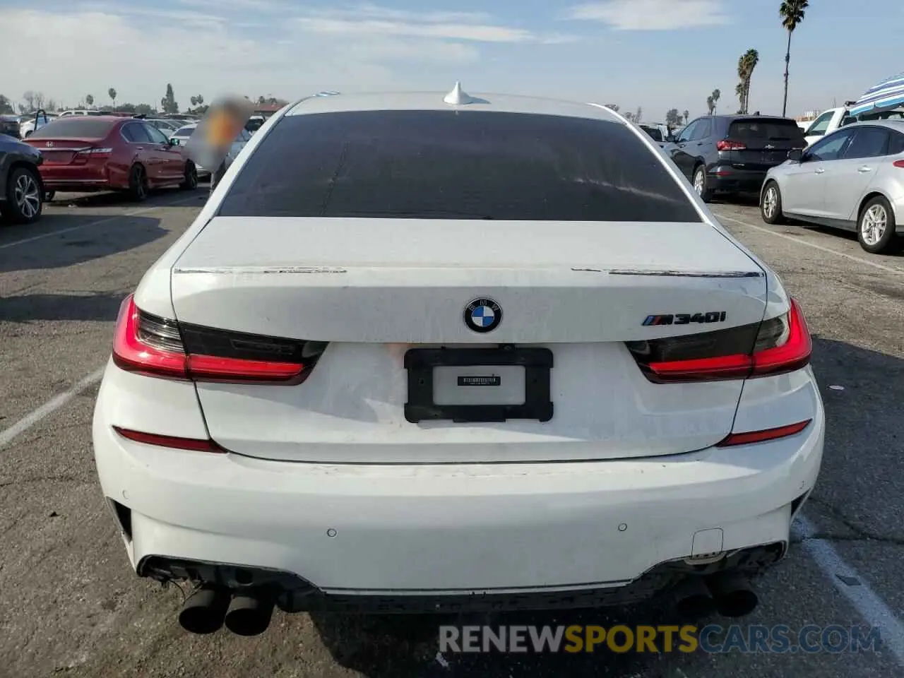 6 fotografías del automóvil dañado 3MW5U9J07M8B57210 BMW M3 2021
