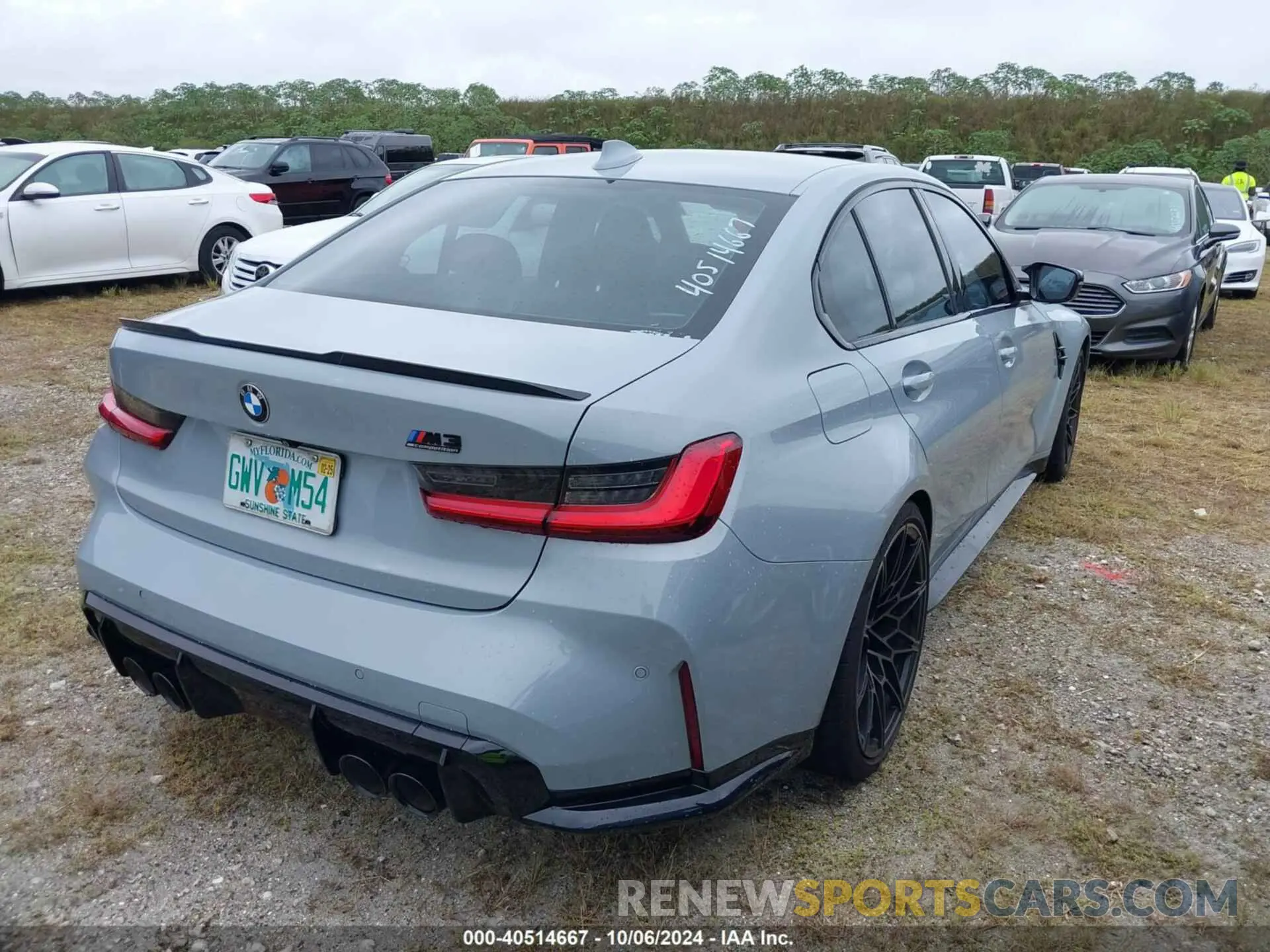 4 fotografías del automóvil dañado WBS33AY00MFK99211 BMW M3 2021