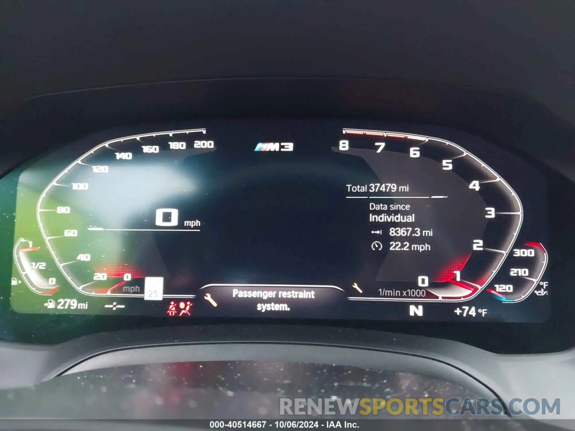 7 fotografías del automóvil dañado WBS33AY00MFK99211 BMW M3 2021