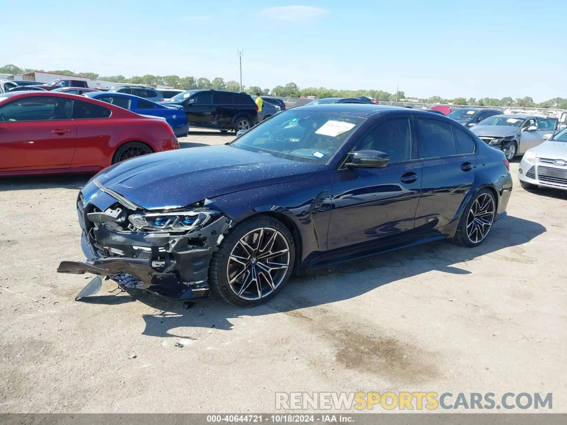 2 fotografías del automóvil dañado WBS33AY03MFL06183 BMW M3 2021