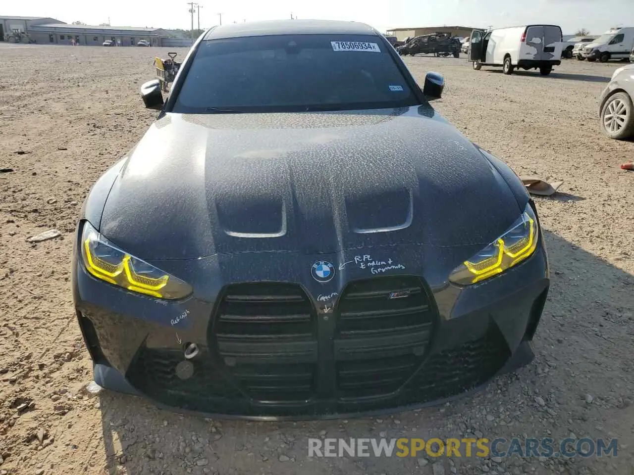 5 fotografías del automóvil dañado WBS33AY06MFL27898 BMW M3 2021