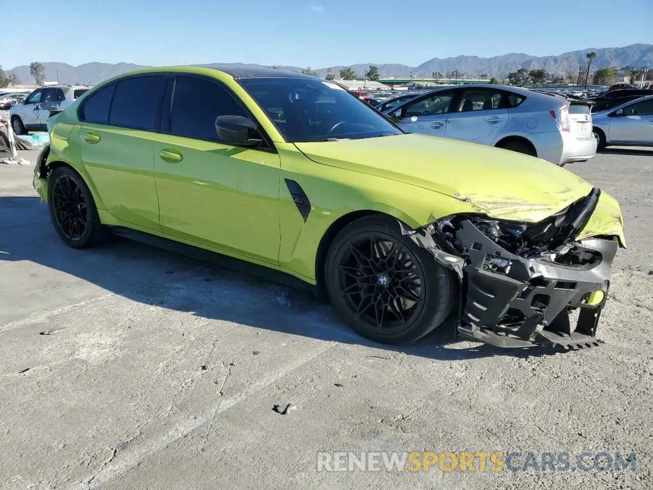4 fotografías del automóvil dañado WBS33AY06MFL45849 BMW M3 2021