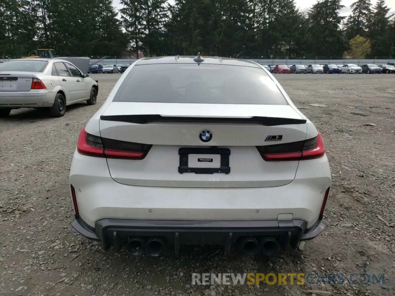 6 fotografías del automóvil dañado WBS33AY0XMFL32795 BMW M3 2021