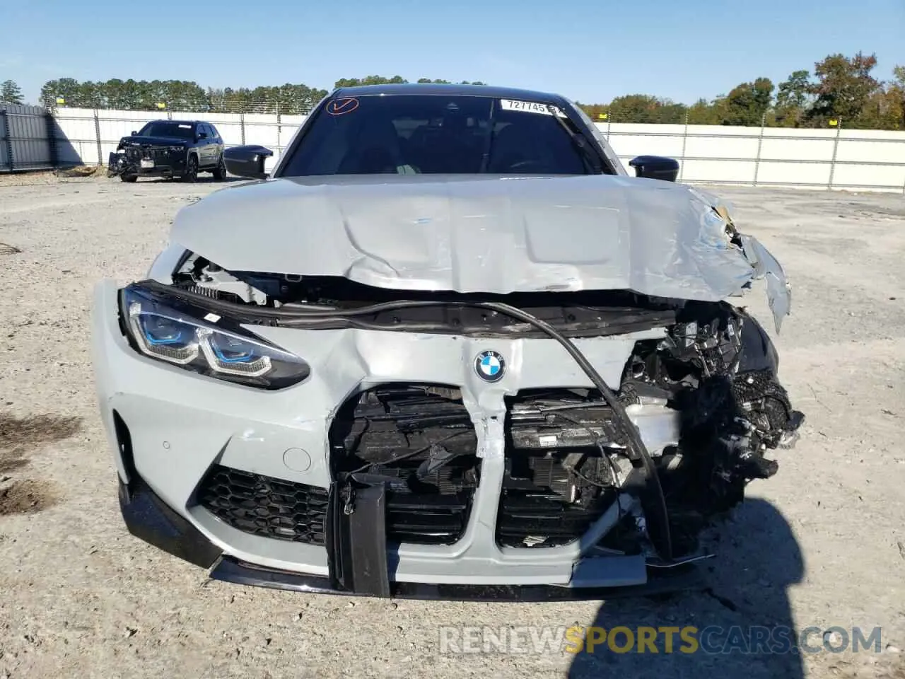 5 fotografías del automóvil dañado WBS53AY01MFK81180 BMW M3 2021