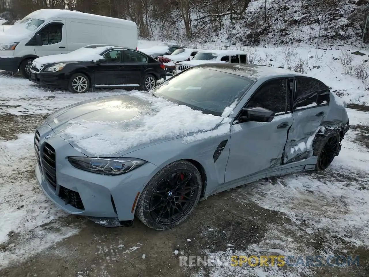 1 fotografías del automóvil dañado WBS53AY01MFL20155 BMW M3 2021