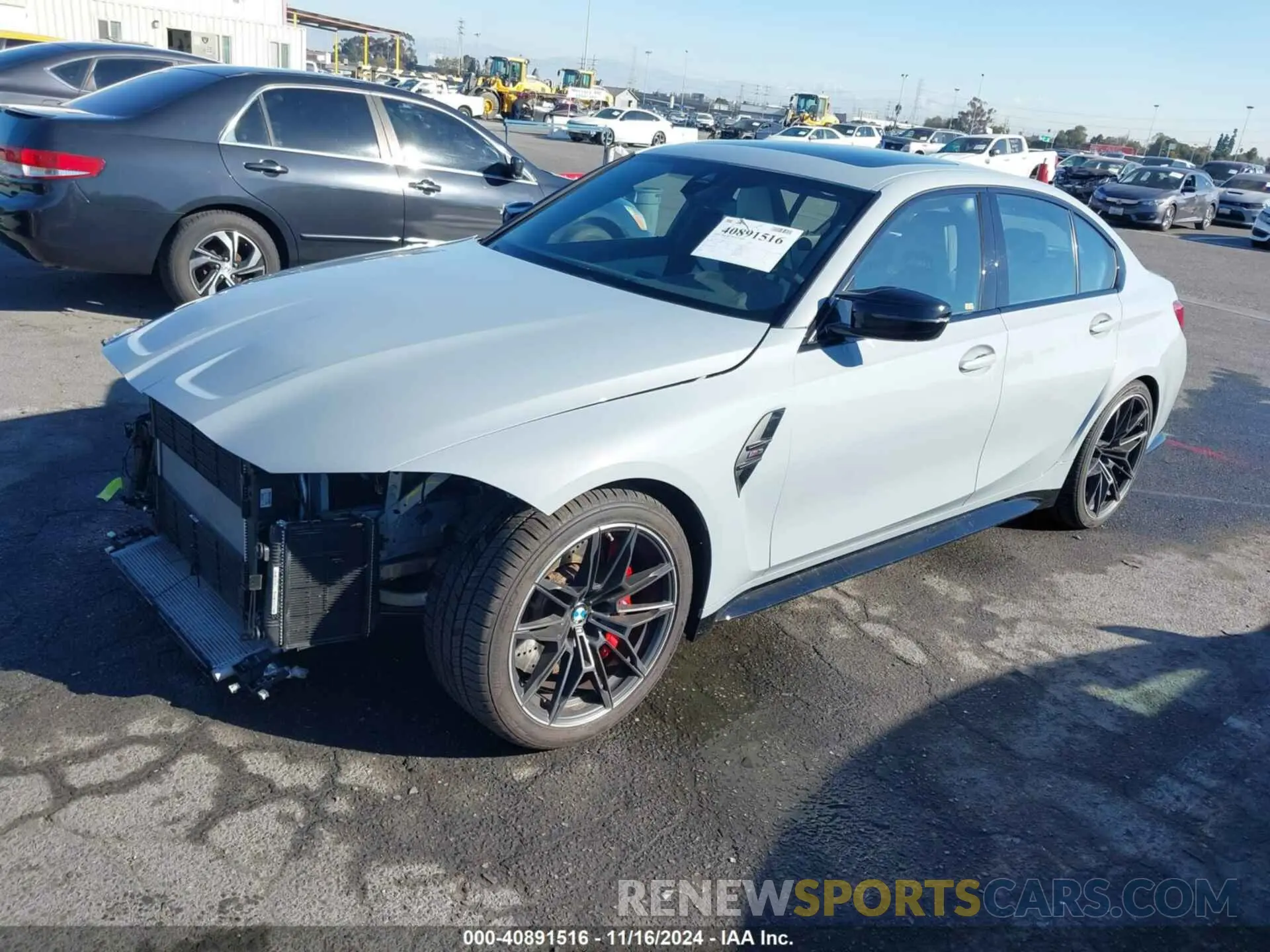 2 fotografías del automóvil dañado WBS53AY02MFL21718 BMW M3 2021