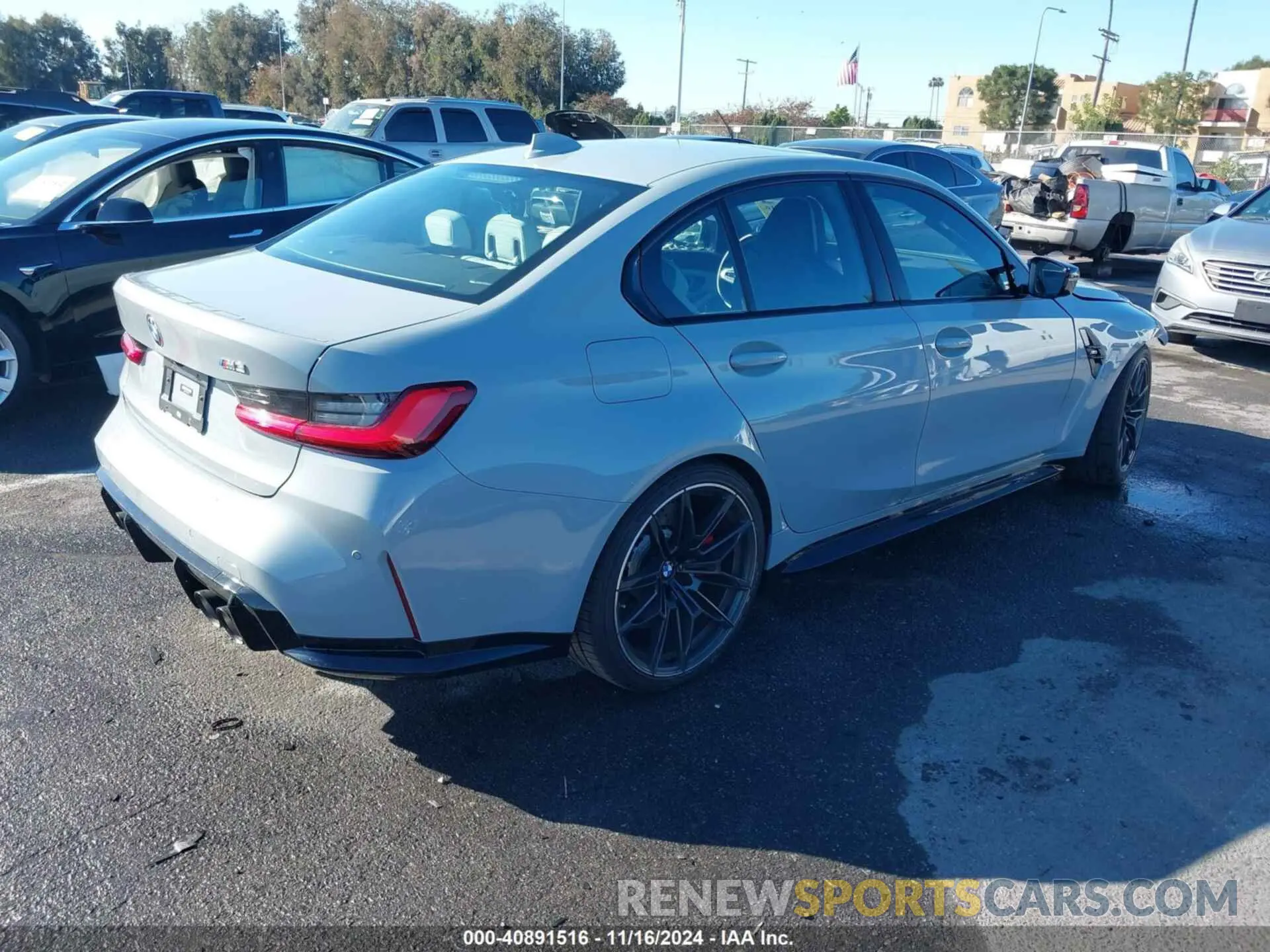 4 fotografías del automóvil dañado WBS53AY02MFL21718 BMW M3 2021