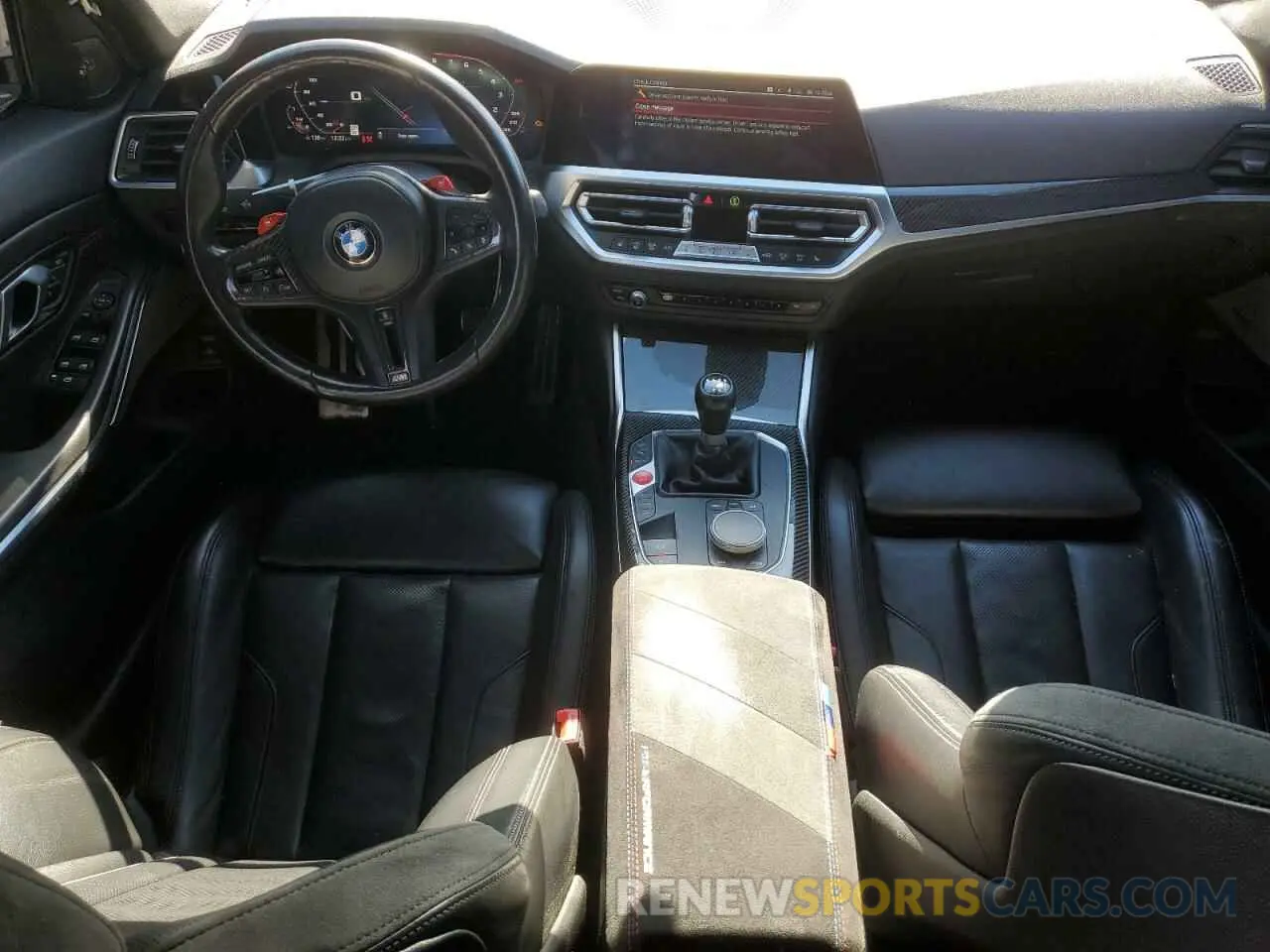 8 fotografías del automóvil dañado WBS53AY03MFL44022 BMW M3 2021