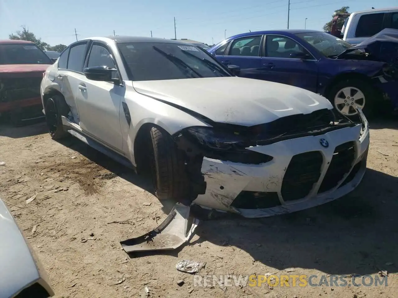 1 fotografías del automóvil dañado WBS53AY06MFL32382 BMW M3 2021