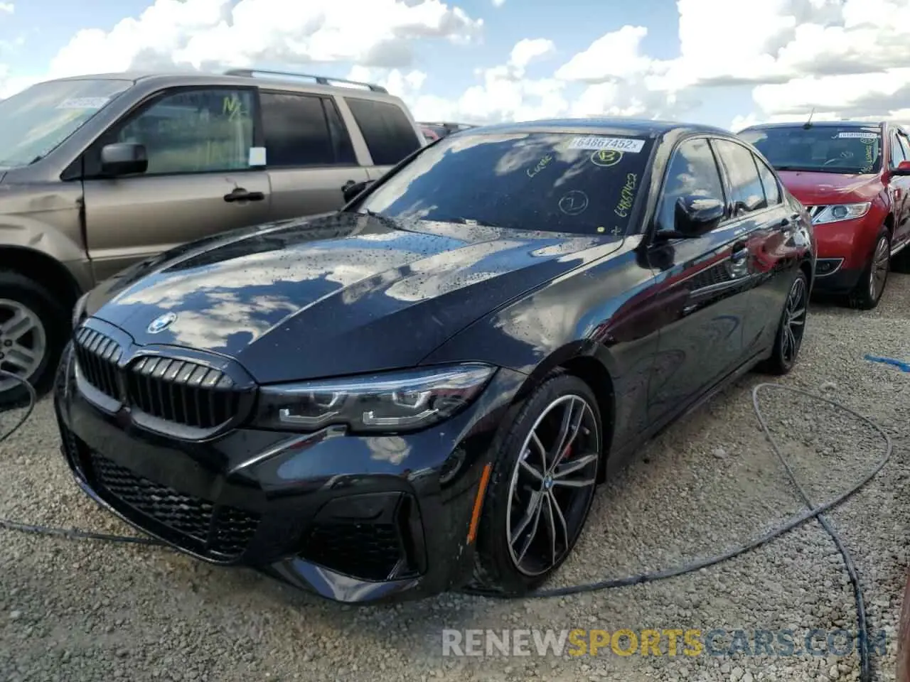 2 fotografías del automóvil dañado 3MW5U7J01N8C43151 BMW M3 2022