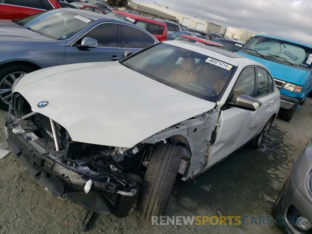 1 fotografías del automóvil dañado 3MW5U7J03N8C49551 BMW M3 2022