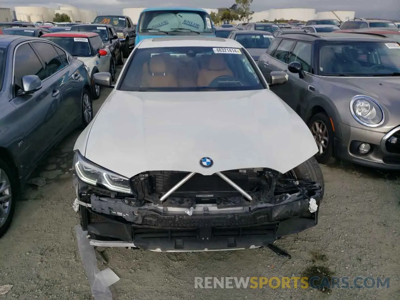 5 fotografías del automóvil dañado 3MW5U7J03N8C49551 BMW M3 2022