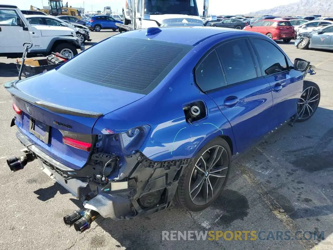 3 fotografías del automóvil dañado 3MW5U7J05N8C26465 BMW M3 2022