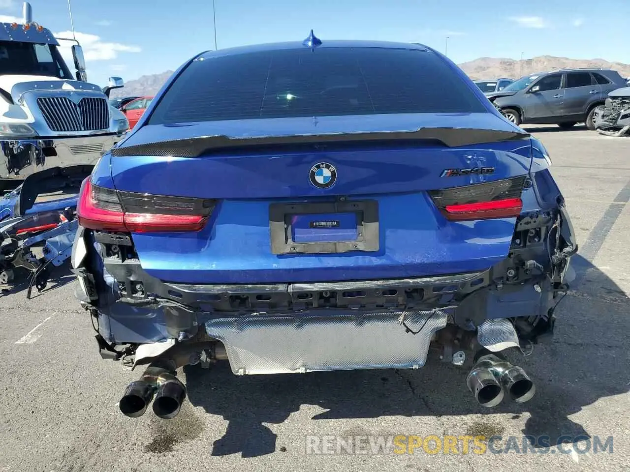 6 fotografías del automóvil dañado 3MW5U7J05N8C26465 BMW M3 2022