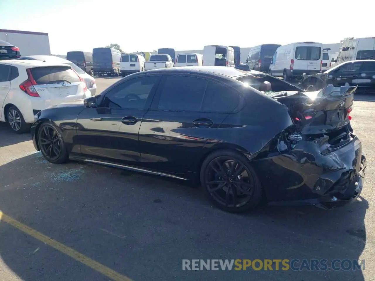 2 fotografías del automóvil dañado 3MW5U7J08N8C39520 BMW M3 2022
