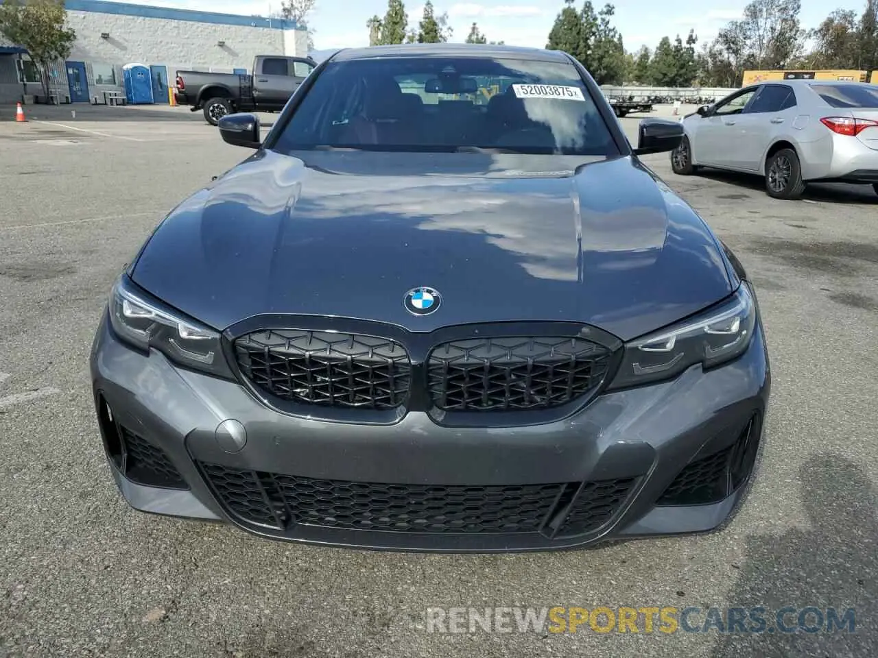 5 fotografías del automóvil dañado 3MW5U7J09N8C28073 BMW M3 2022