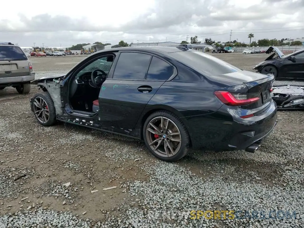 2 fotografías del automóvil dañado 3MW5U7J09N8C43110 BMW M3 2022