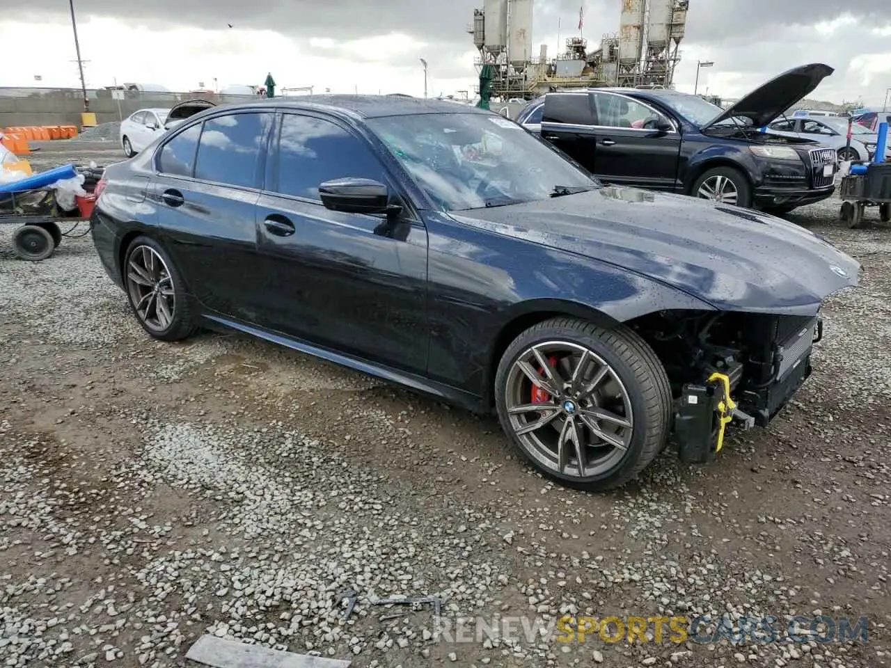 4 fotografías del automóvil dañado 3MW5U7J09N8C43110 BMW M3 2022