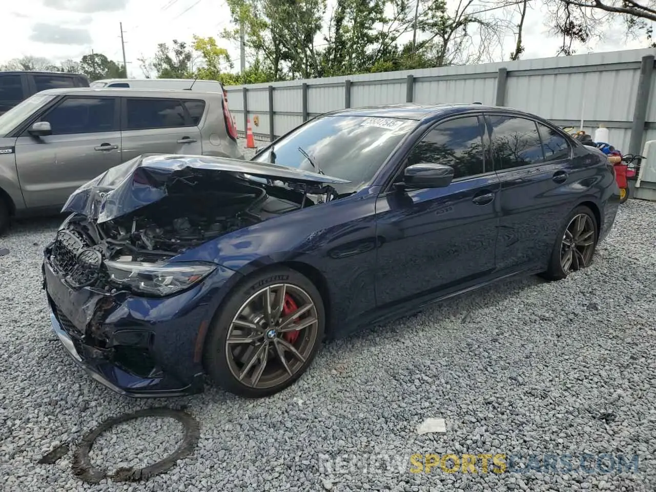 1 fotografías del automóvil dañado WBA5U7C03NFM33649 BMW M3 2022