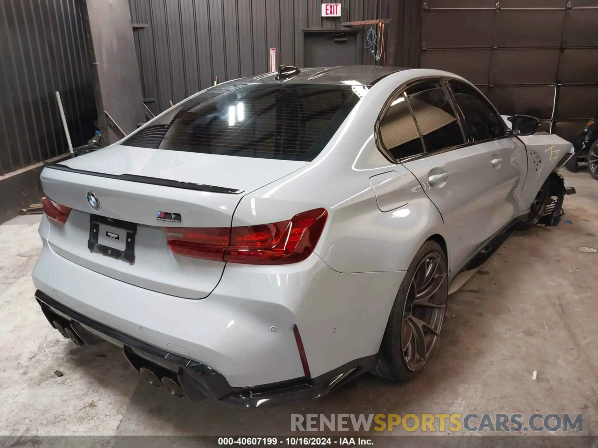 4 fotografías del automóvil dañado WBS33AY01NFL77691 BMW M3 2022