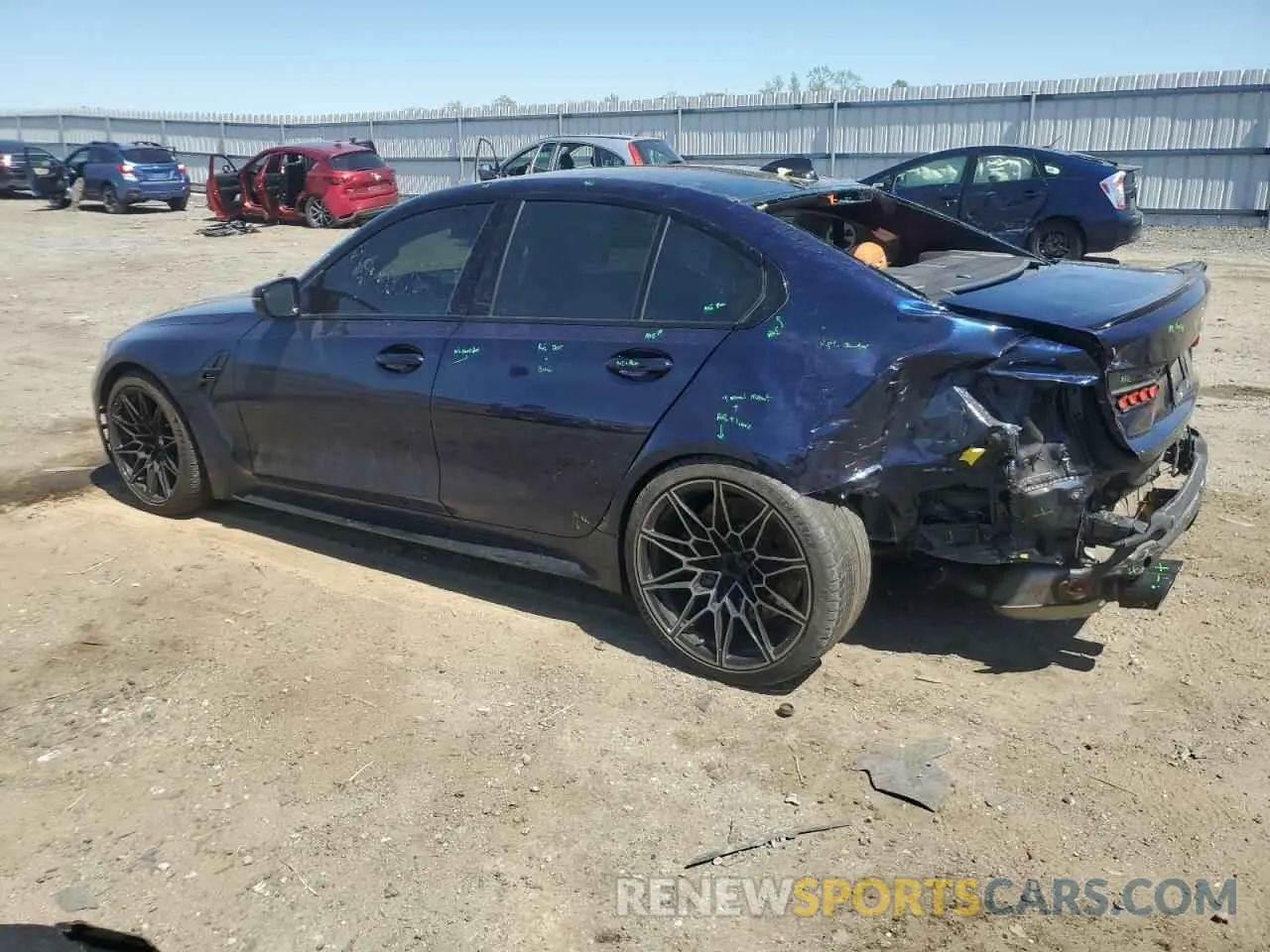 2 fotografías del automóvil dañado WBS43AY05NFL68593 BMW M3 2022