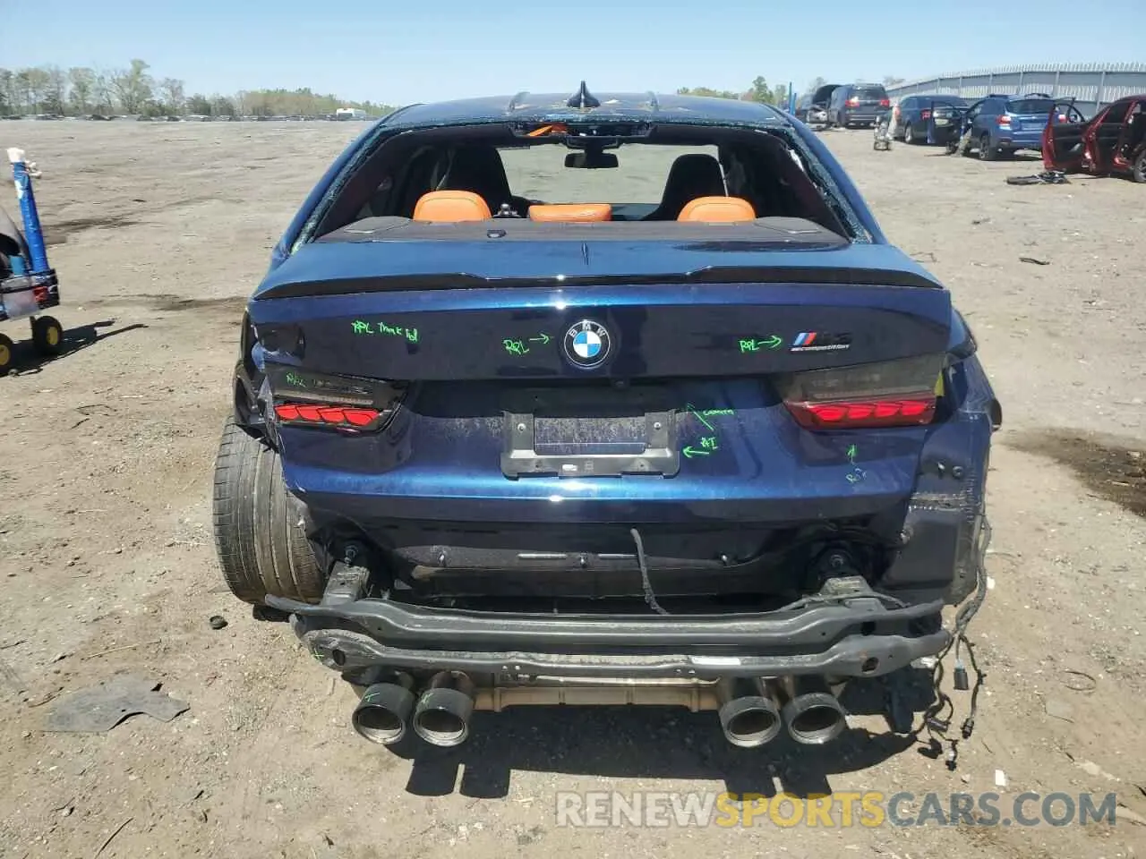 6 fotografías del automóvil dañado WBS43AY05NFL68593 BMW M3 2022