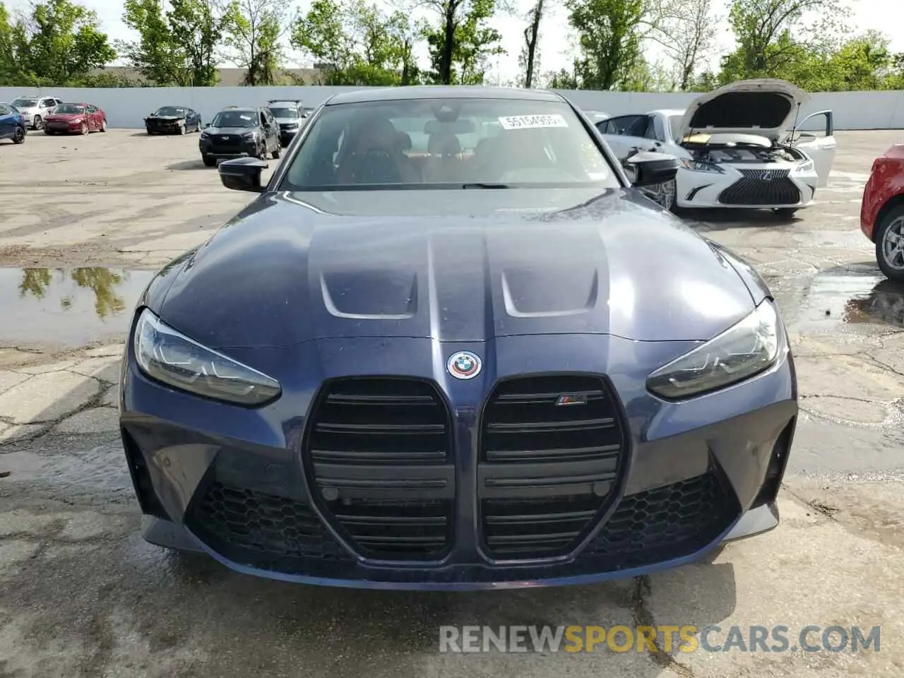 5 fotografías del automóvil dañado WBS43AY06NFN13995 BMW M3 2022