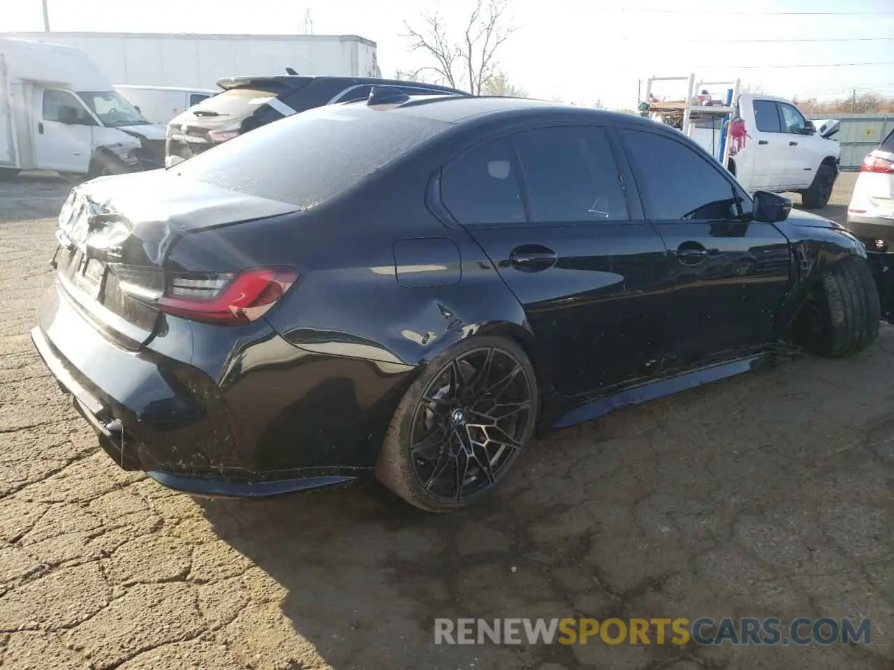 3 fotografías del automóvil dañado WBS43AY07NFM54665 BMW M3 2022