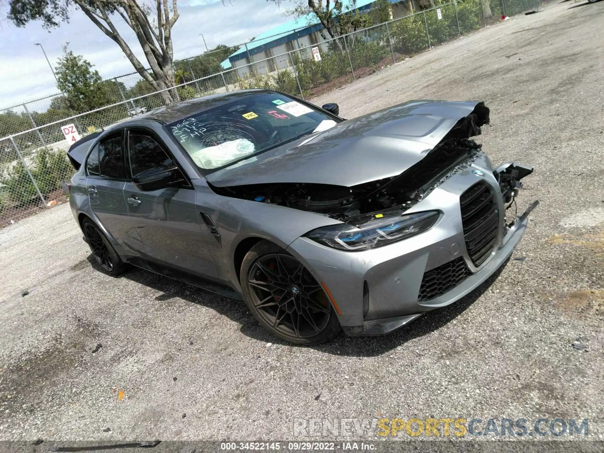 1 fotografías del automóvil dañado WBS43AY08NFM00663 BMW M3 2022
