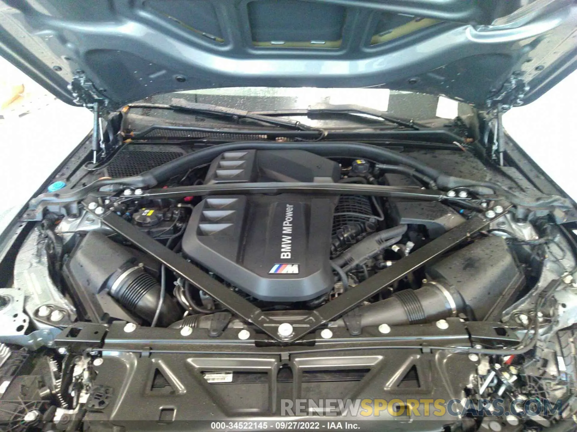 10 fotografías del automóvil dañado WBS43AY08NFM00663 BMW M3 2022