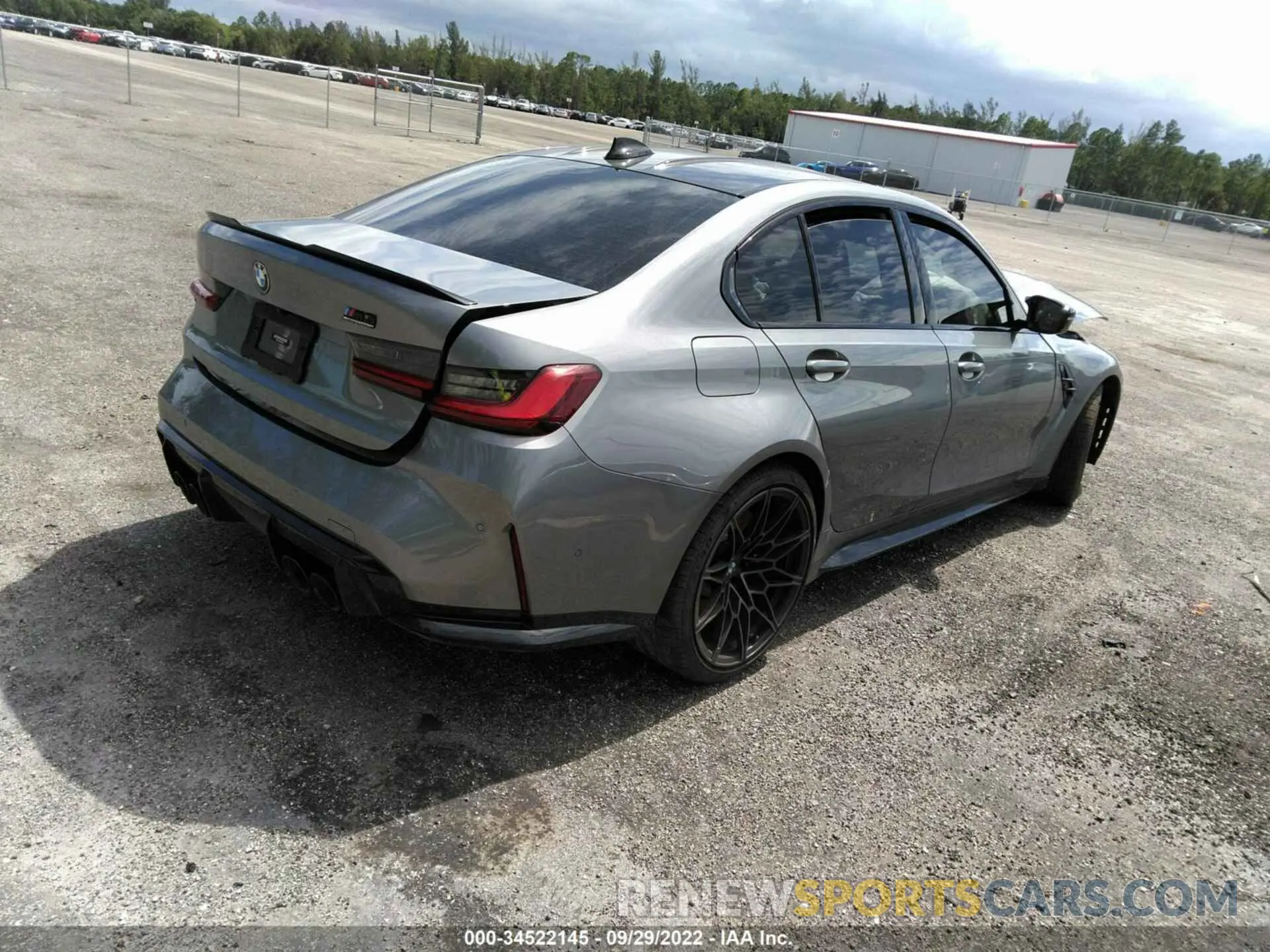 4 fotografías del automóvil dañado WBS43AY08NFM00663 BMW M3 2022