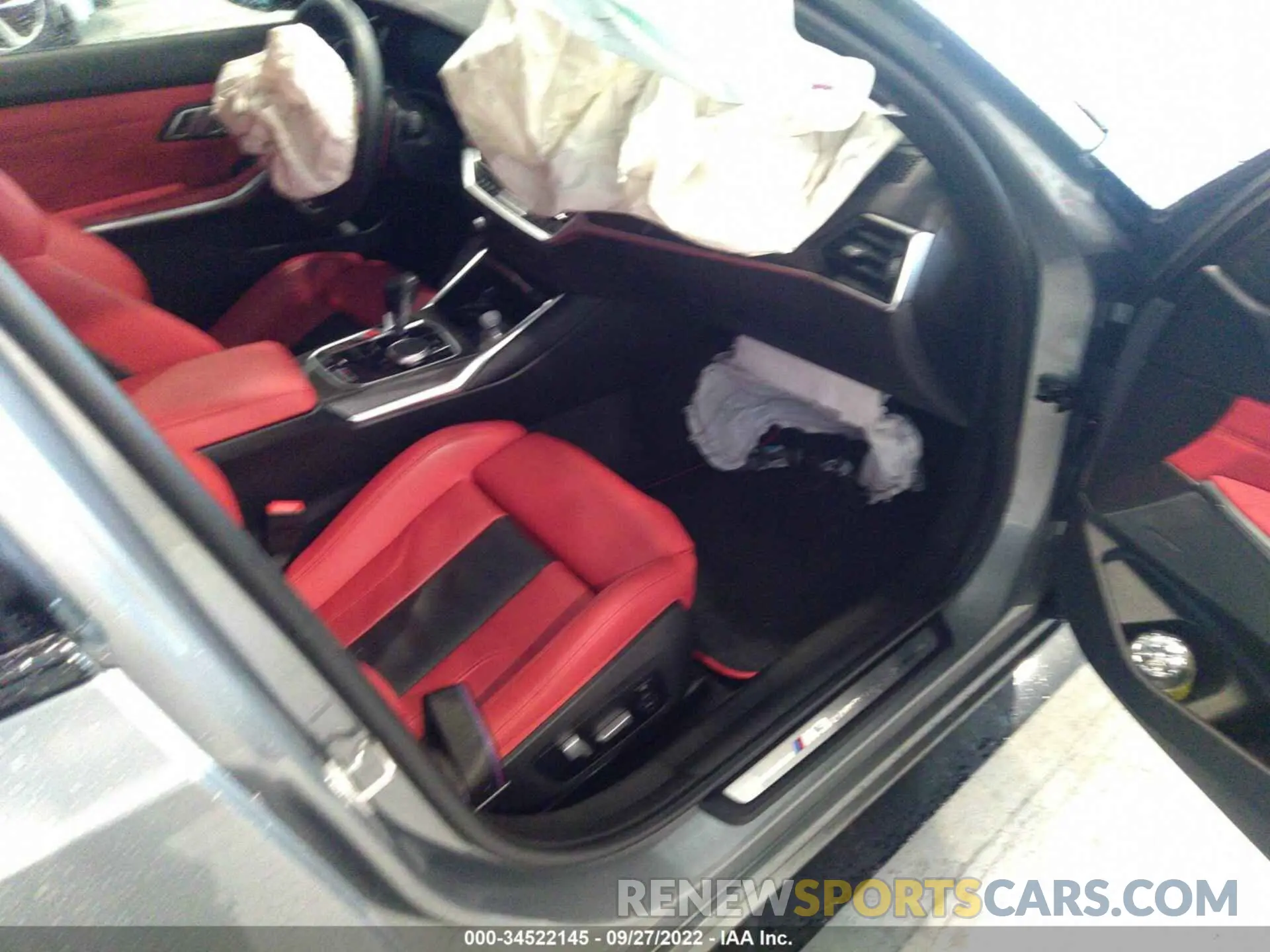 5 fotografías del automóvil dañado WBS43AY08NFM00663 BMW M3 2022