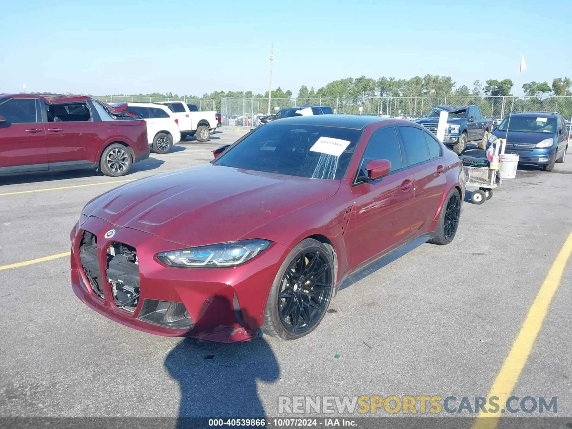 2 fotografías del automóvil dañado WBS43AY08NFN14713 BMW M3 2022