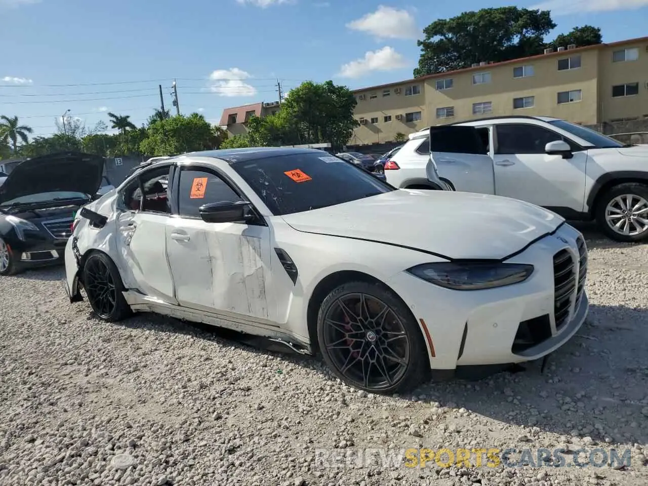 4 fotografías del automóvil dañado WBS43AY08NFN15005 BMW M3 2022