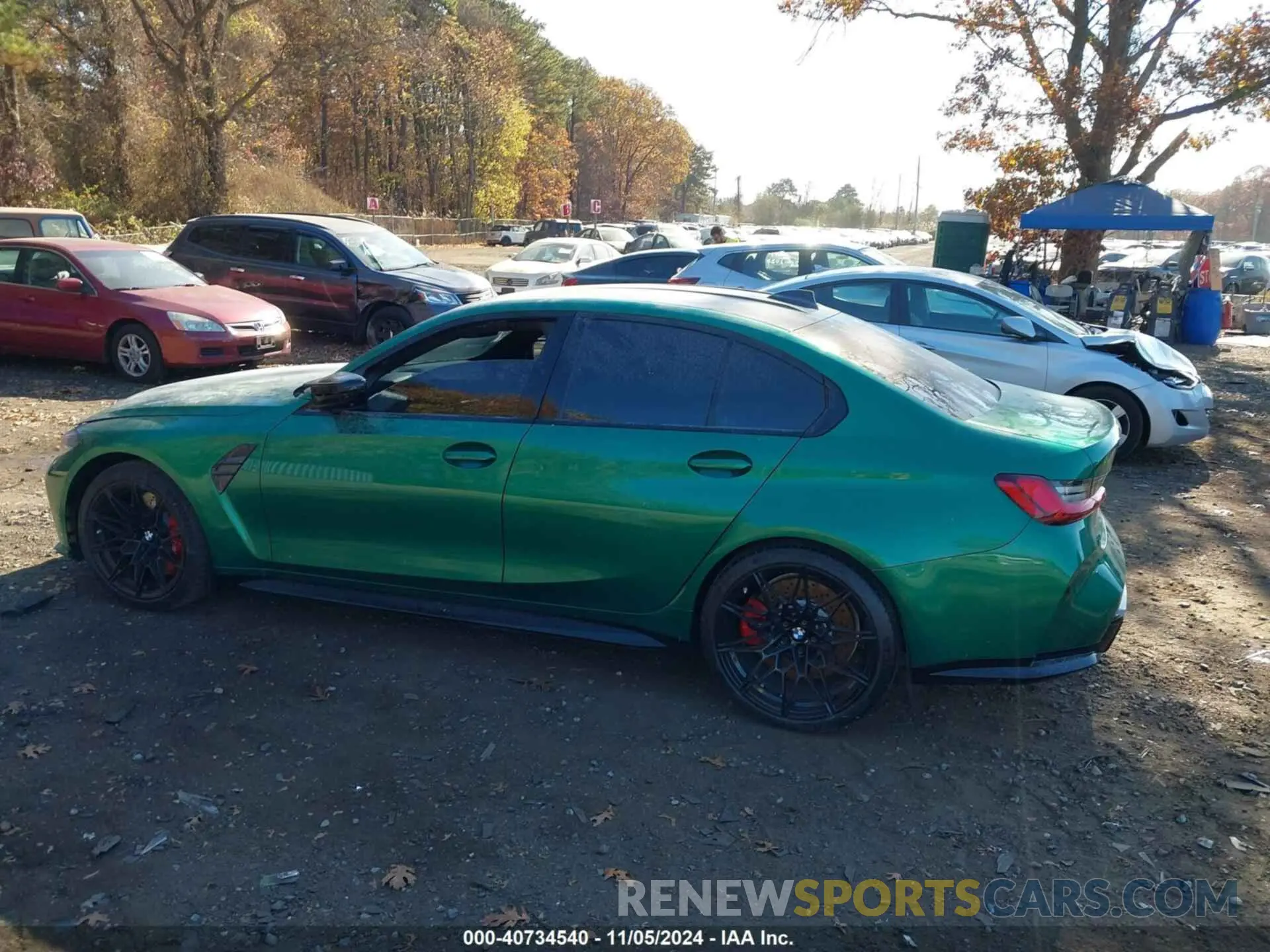 14 fotografías del automóvil dañado WBS43AY0XNFM39738 BMW M3 2022