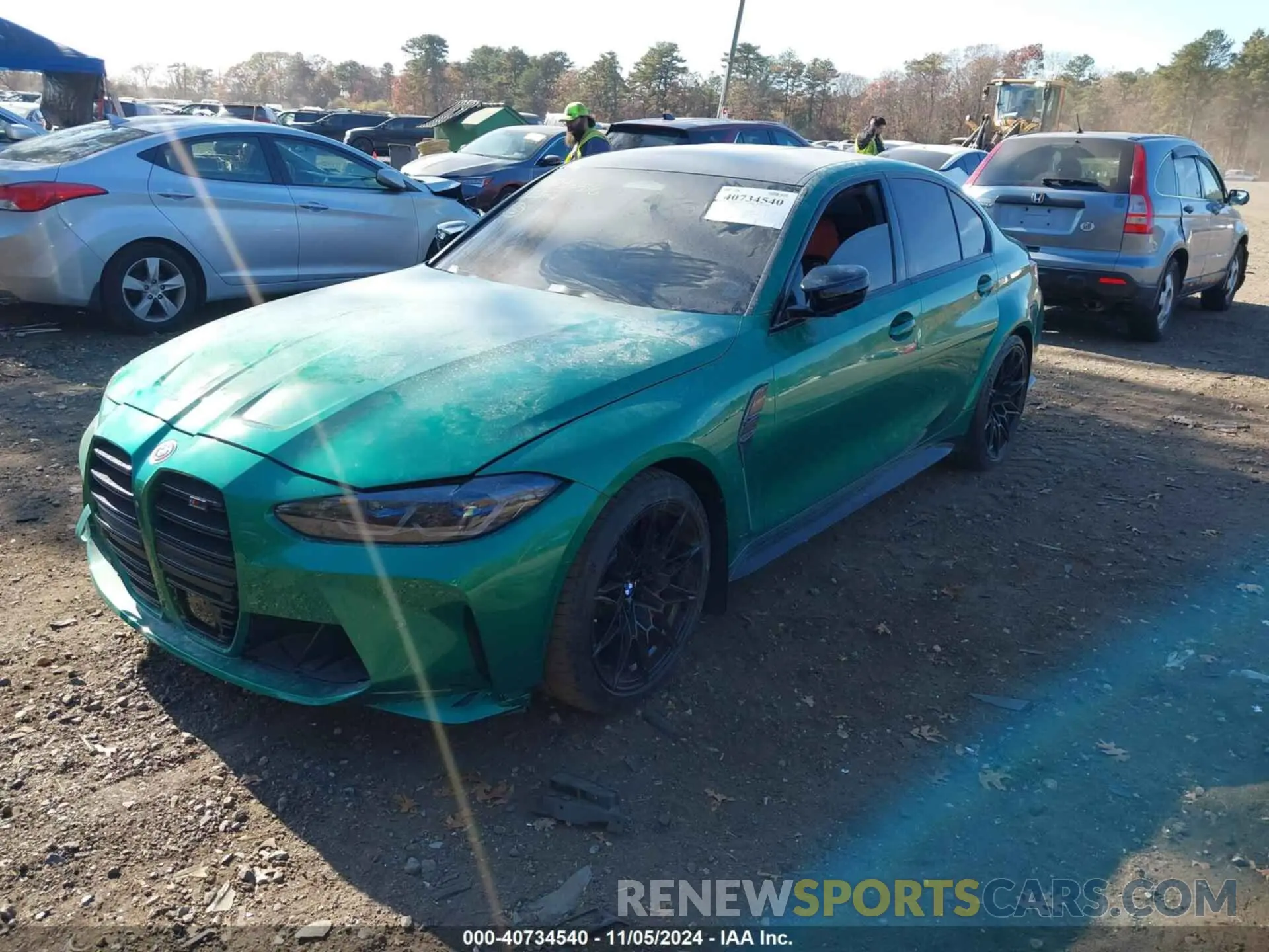 2 fotografías del automóvil dañado WBS43AY0XNFM39738 BMW M3 2022