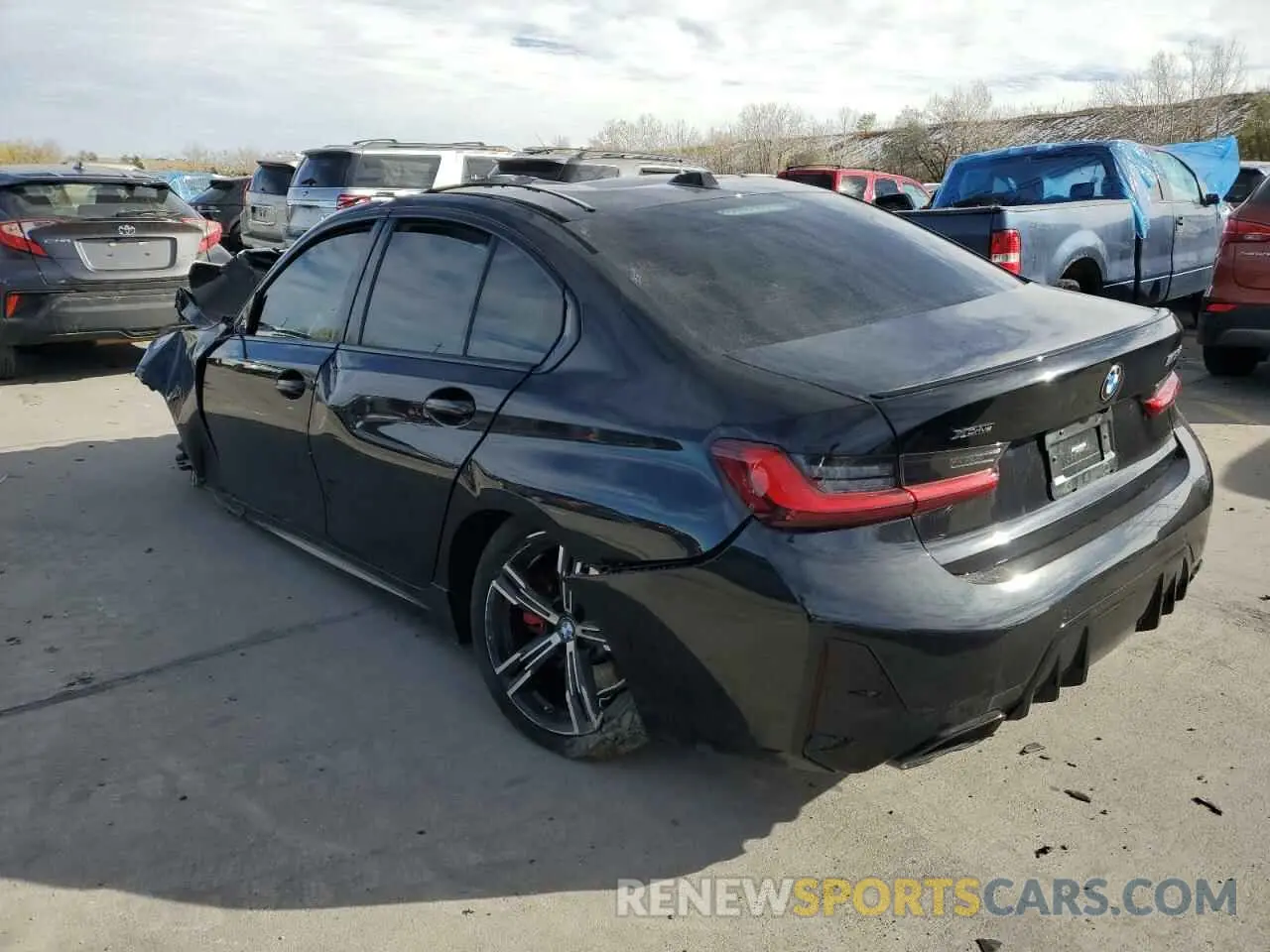 2 fotografías del automóvil dañado 3MW49FF00P8C81893 BMW M3 2023