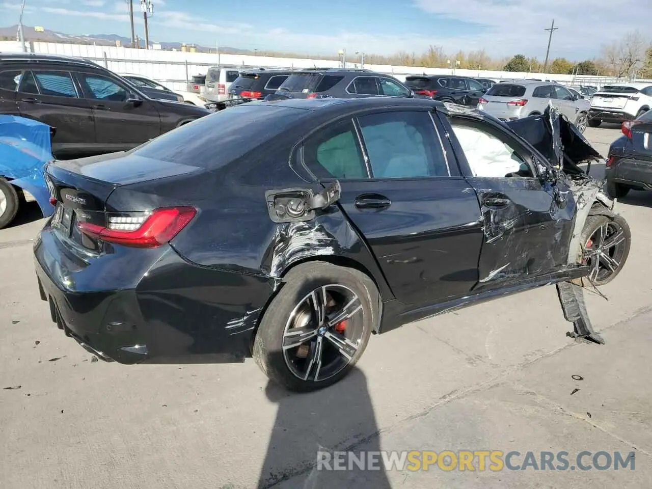 3 fotografías del automóvil dañado 3MW49FF00P8C81893 BMW M3 2023