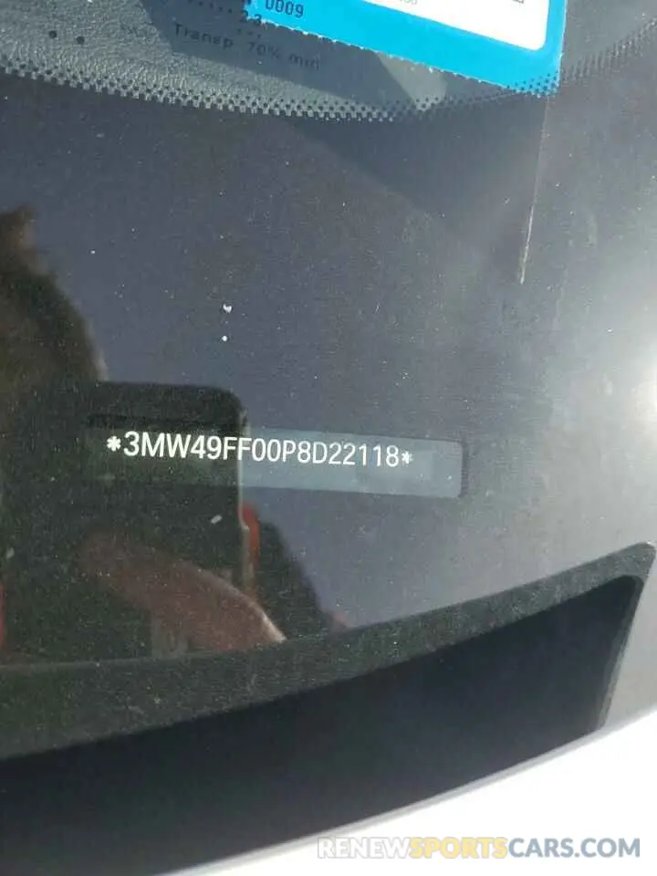 12 fotografías del automóvil dañado 3MW49FF00P8D22118 BMW M3 2023