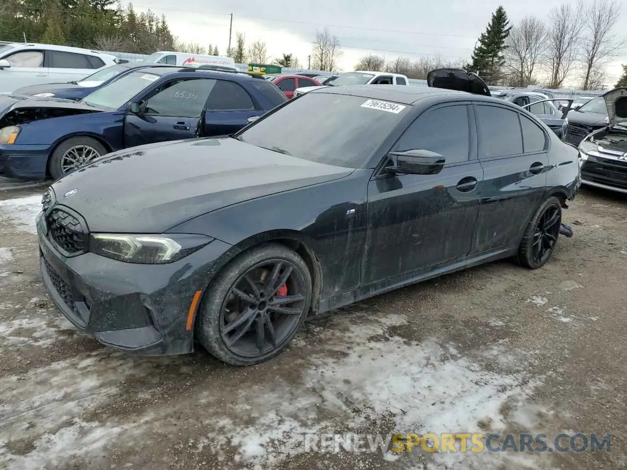1 fotografías del automóvil dañado 3MW49FF03P8D13476 BMW M3 2023