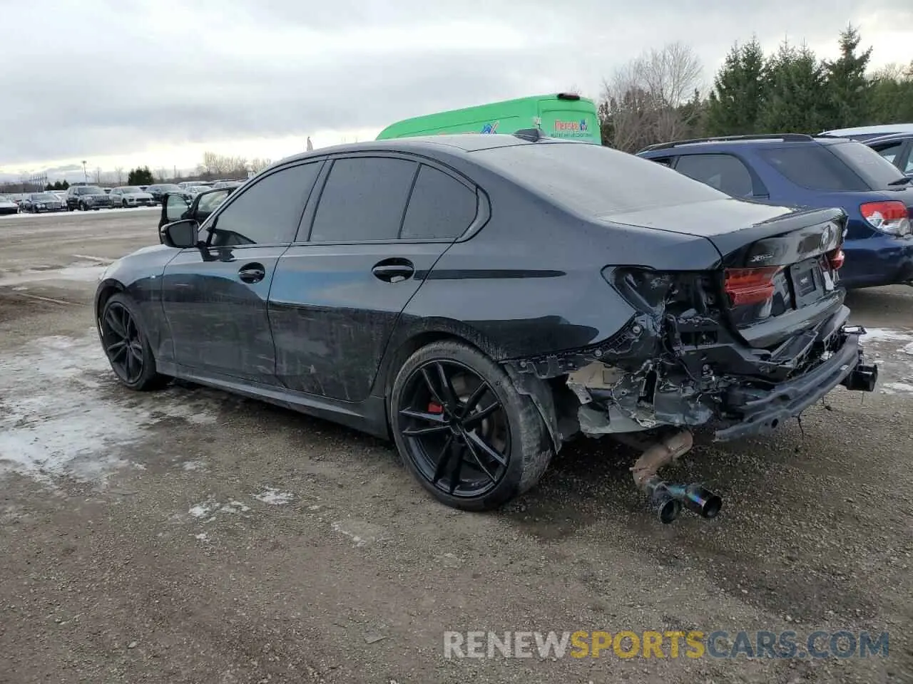 2 fotografías del automóvil dañado 3MW49FF03P8D13476 BMW M3 2023