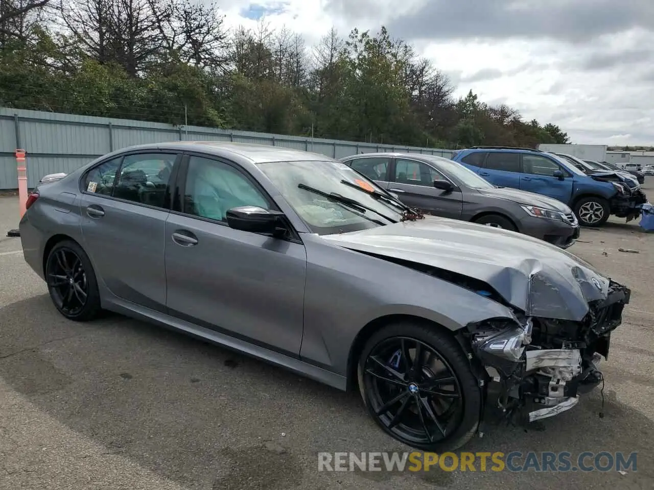 4 fotografías del automóvil dañado 3MW49FF08P8D09682 BMW M3 2023