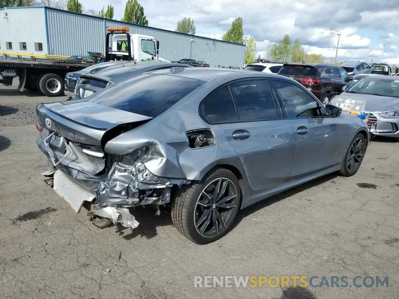 3 fotografías del automóvil dañado 3MW49FF09P8D37233 BMW M3 2023