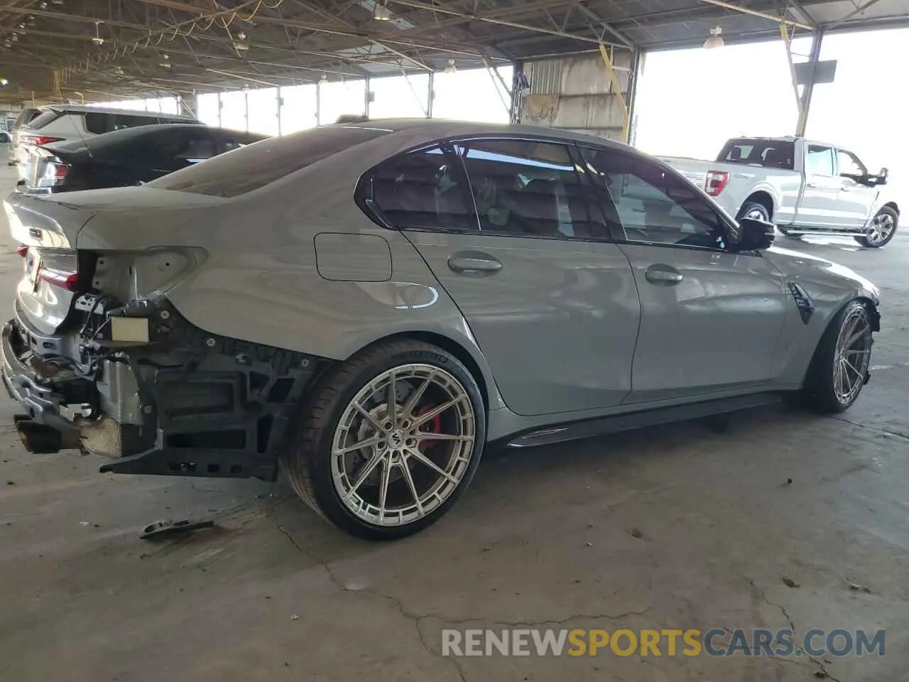 3 fotografías del automóvil dañado WBS43AY01PFN59074 BMW M3 2023