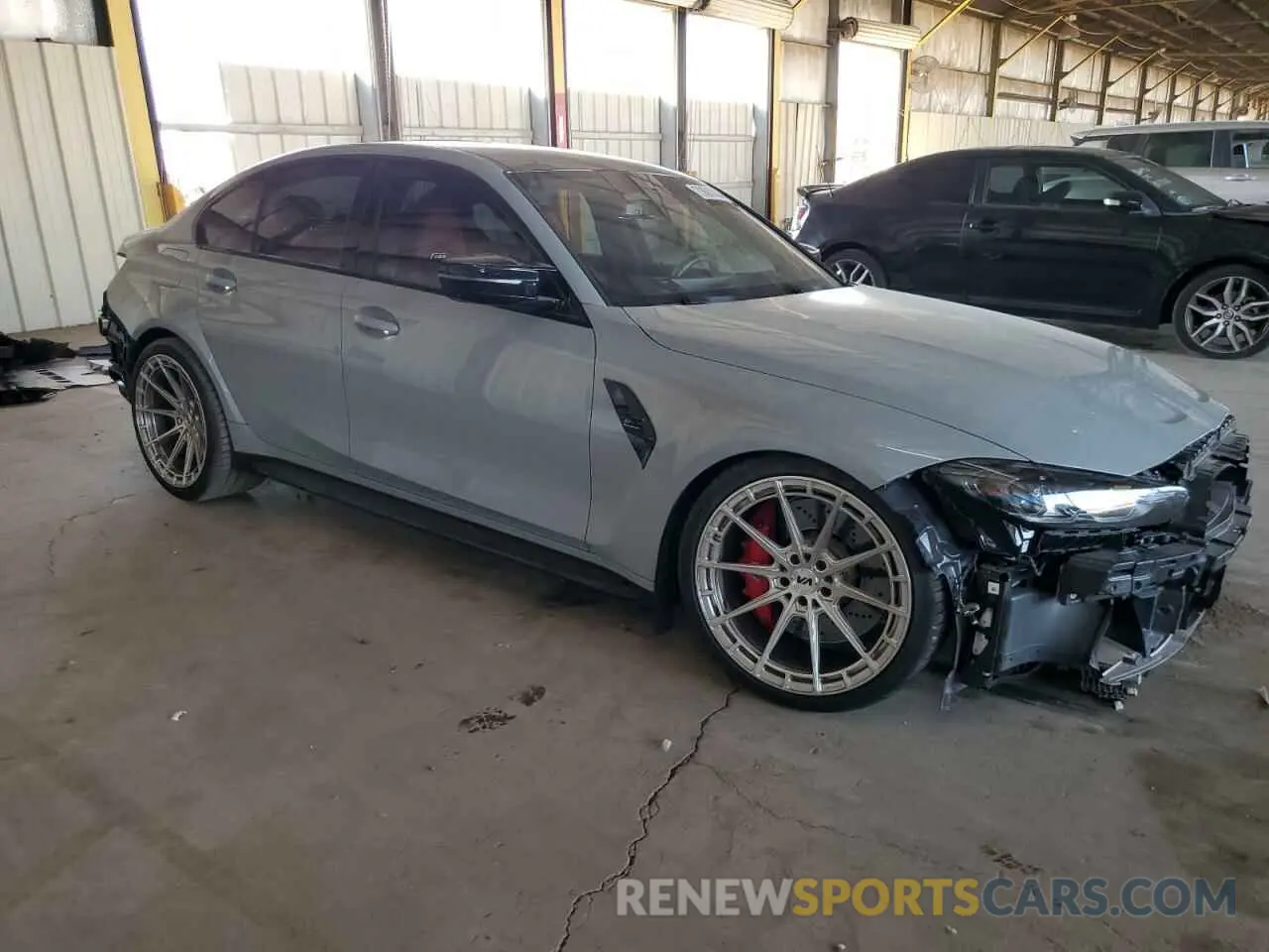 4 fotografías del automóvil dañado WBS43AY01PFN59074 BMW M3 2023